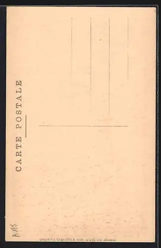 AK Grivesnes, Vue intérieure de l`église avec office célébré par l`Abbé Cayet