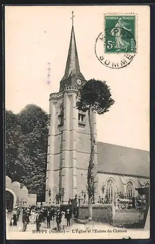 AK Huppy, L`Église et l`Entrée du Château
