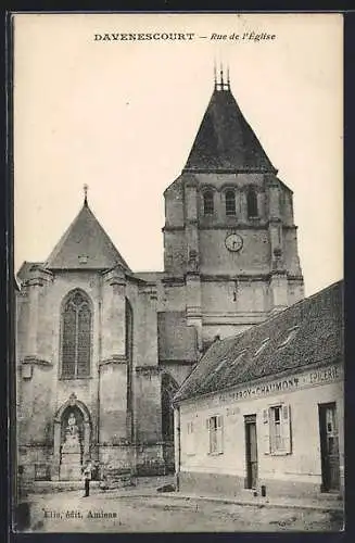 AK Davenescourt, Rue de l`Église
