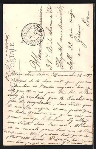 AK Boves, Monument Commémoratif 1870