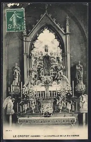 AK Le Crotoy, La Chapelle de la Ste Vierge