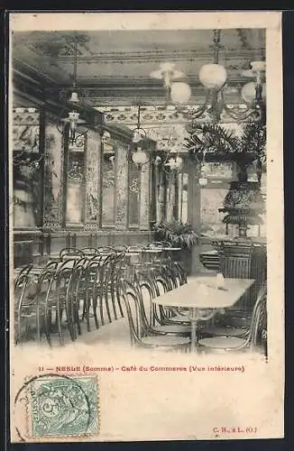 AK Nesle, Café du Commerce (Vue intérieure)