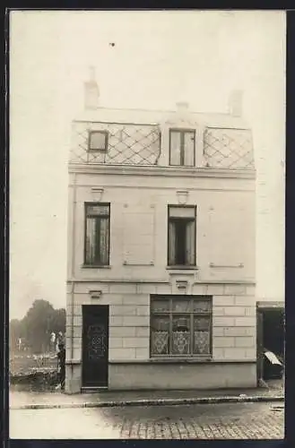 Foto-AK Le Crotoy, Maison individuelle avec facade en pierre