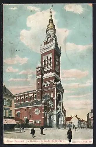 AK Albert, La Basilique de N.-D. de Brebières