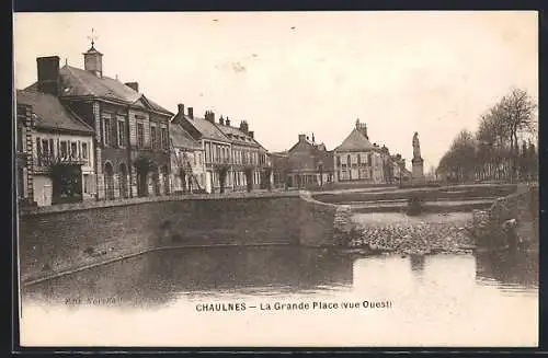 AK Chaulnes, La Grande Place vue vers l`ouest