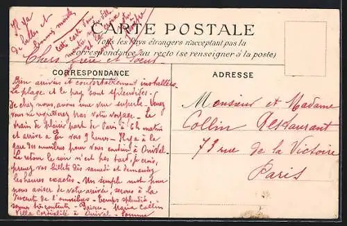 AK Ault Onival, Les trois Villas : Fraternité — Cordialité — Solidarité