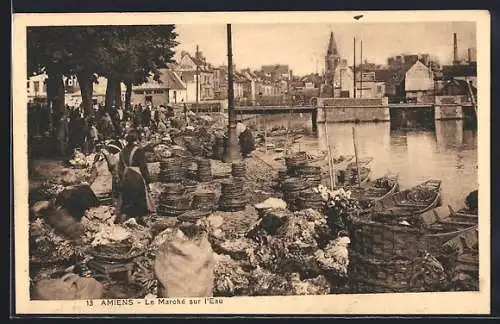 AK Amiens, Le Marché sur l`Eau