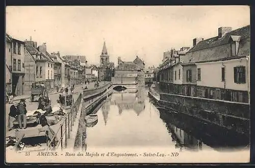 AK Amiens, Rues des Majols et d`Engoulevent, quartier Saint-Leu