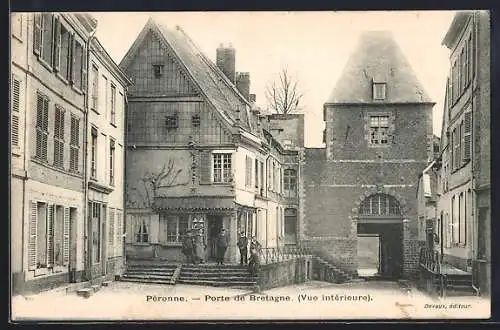 AK Péronne, Porte de Bretagne (Vue intérieure)