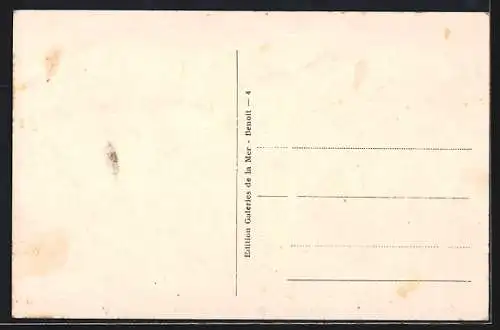 AK Fort-Mahon, Rue de l`ancienne poste avec commerces et brasserie