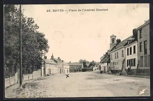 AK Boves, Place de l`Amiral Courbet