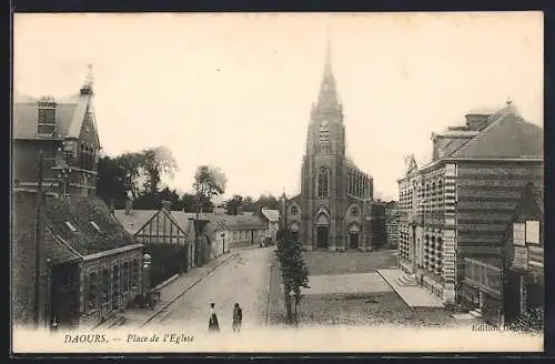 AK Daours, Place de l`Église