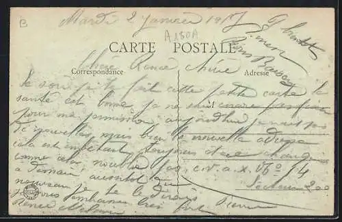 AK Bray-sur-Somme, L`Église et la place avec personnages et voiture