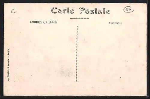 AK Ailly-sur-Noye, Rue St-Martin et l`église Saint-Martin