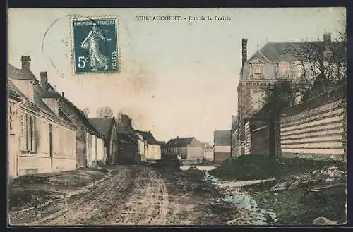 AK Guillaucourt, Rue de la Prairie