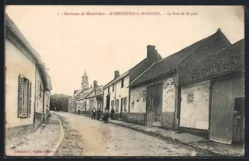 AK Ayencourt-le-Monchel, La Rue de St-Just