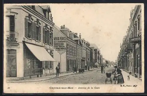 AK Cayeux-sur-Mer, Avenue de la Gare