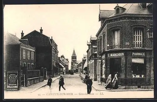 AK Cayeux-sur-Mer, Grande Rue et pharmacie E. Manchion