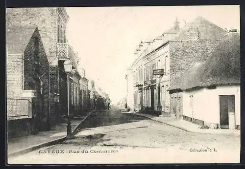 AK Cayeux, Rue du Commerce avec bâtiments en briques