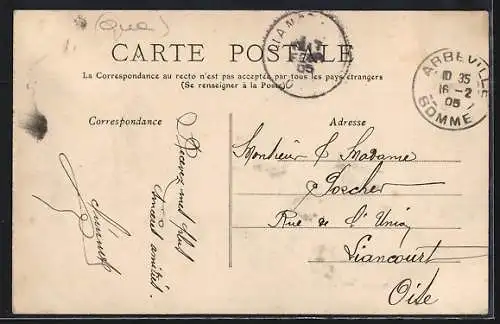 AK Abbeville, le Pont-Levis et la rivière paisible