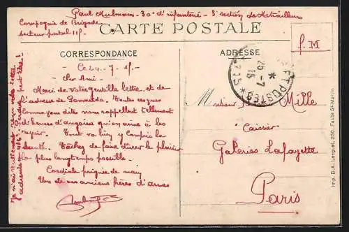 AK Bouchoir, Bâtiments endommagés par la guerre 1914-1915