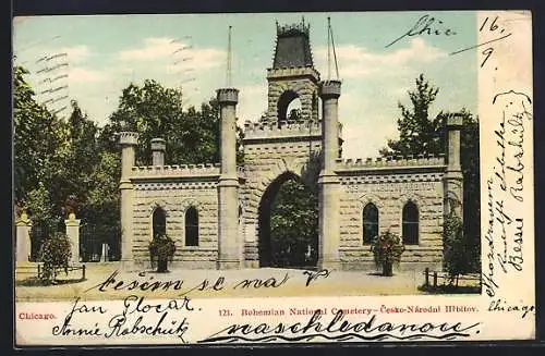 AK Chicago, IL, Bohemian National Cemetery
