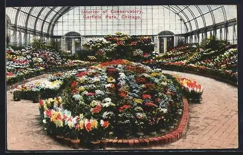 AK Chicago, IL, Garfield Park, Interior of Conservatory