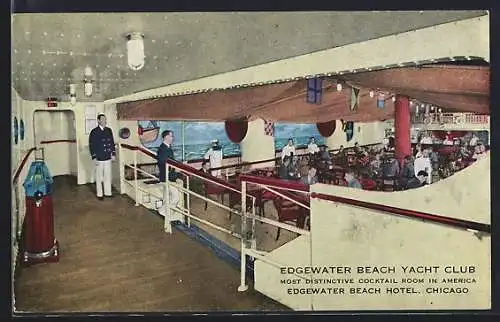 AK Chicago, IL, Edgewater Beach Yacht Club, Feuerlöscher