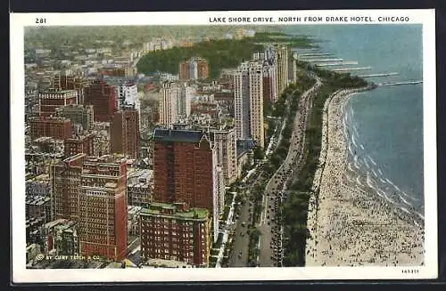 AK Chicago, IL, Lake Shore Drive, North from Drake Hotel