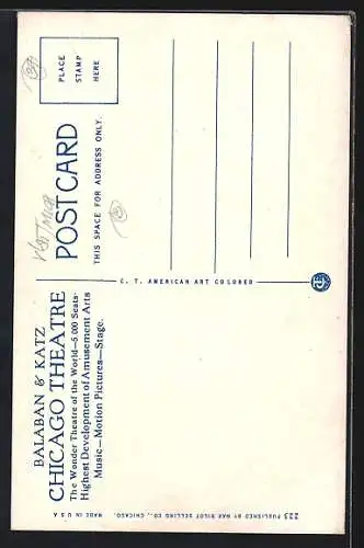 AK Chicago, IL, Chicago Theatre