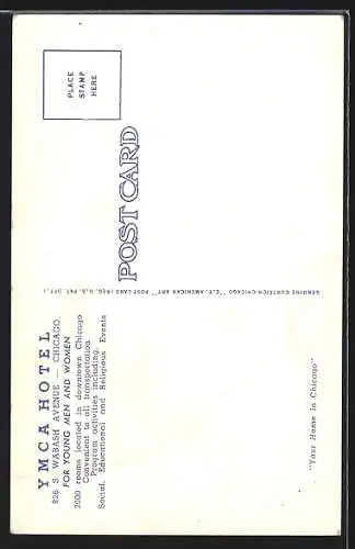 AK Chicago, IL, YMCA Hotel