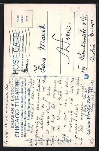 AK Chicago, IL, Chicago Theatre