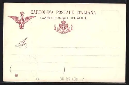 AK Torino, Divisione Militare Territoriale die Torino, Landkarte von Cesena bis Turin