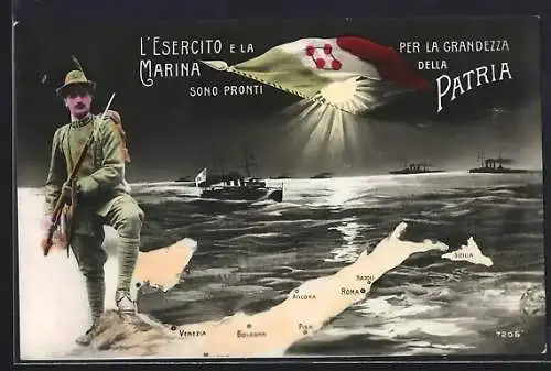 AK L`Esercito e la Marina sono pronti, per la Grandezza della Patria