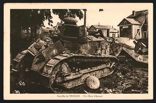 AK Verdun, un Char d'Assaut, alter Panzer