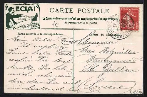 AK Paris, Reklame für Metallputzmittel Meto, 52-54 Rue du Temple