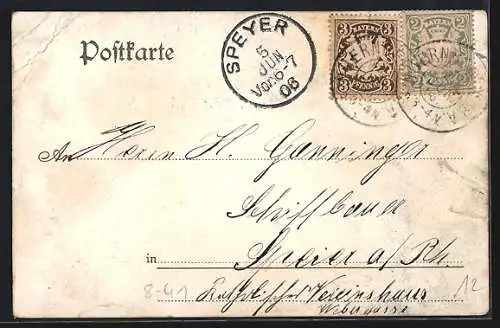 AK Mutter mit ihrer Tochter auf dem Arm, Kaiser`s Kaffee-Geschäft