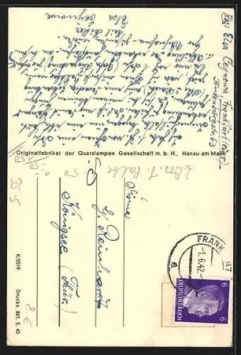 AK Original Hanau Höhensonne, Jeder Mutter zur Beherzigung