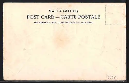 AK Malta, Briefmarken mit Wappen