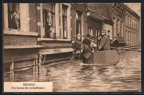 AK Seraing, Une barque de ravitaillement, Hochwasser