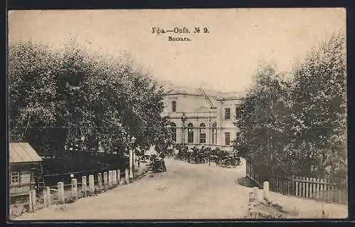 AK Oufa, Blick auf den Bahnhof