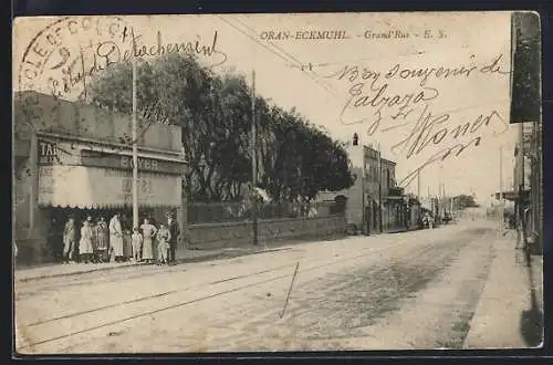 AK Oran-Eckmuhl, Grand`Rue, Strassenpartie