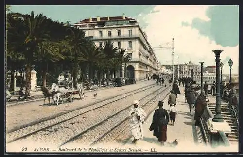 AK Alger, Boulevard de al République et Square Bresson