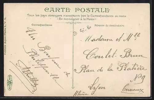 AK Philippeville, La Rue Nationale, Strassenpartie