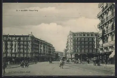 AK Alger, Rue d`Isly, Strassenpartie