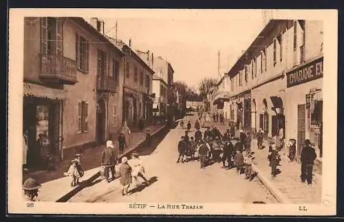 AK Sétif, La Rue Trajan, Strassenpartie