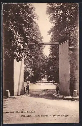 AK Miliana, Porte Boutan et Avenue d`Alger