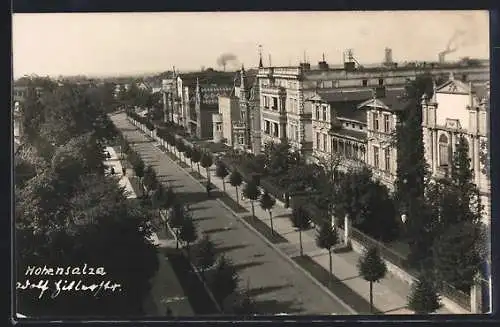 AK Hohensalza, strasse mit Stadtvillen