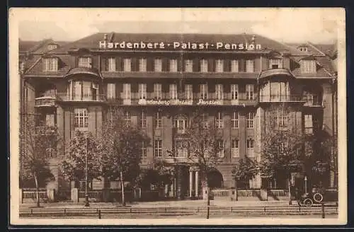 AK Berlin-Charlottenburg, Hardenberg-Palast-Pension in der Hardenbergstrasse 2