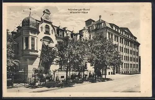 AK Nürnberg, Partie am Wieseler-Haus des Nürnberger-Bundes